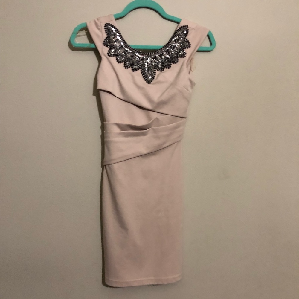 Nude bandage dress